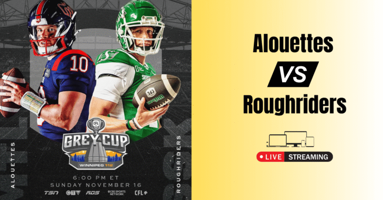 Alouettes vs Roughriders live stream